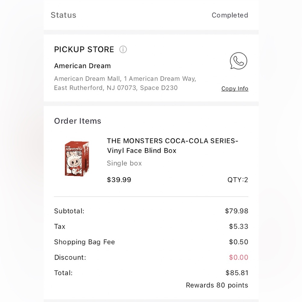 Authentic sealed Popmart Coca-Cola “The Monsters” plush Blind Box Labubu pendant - Picture 4 of 4
